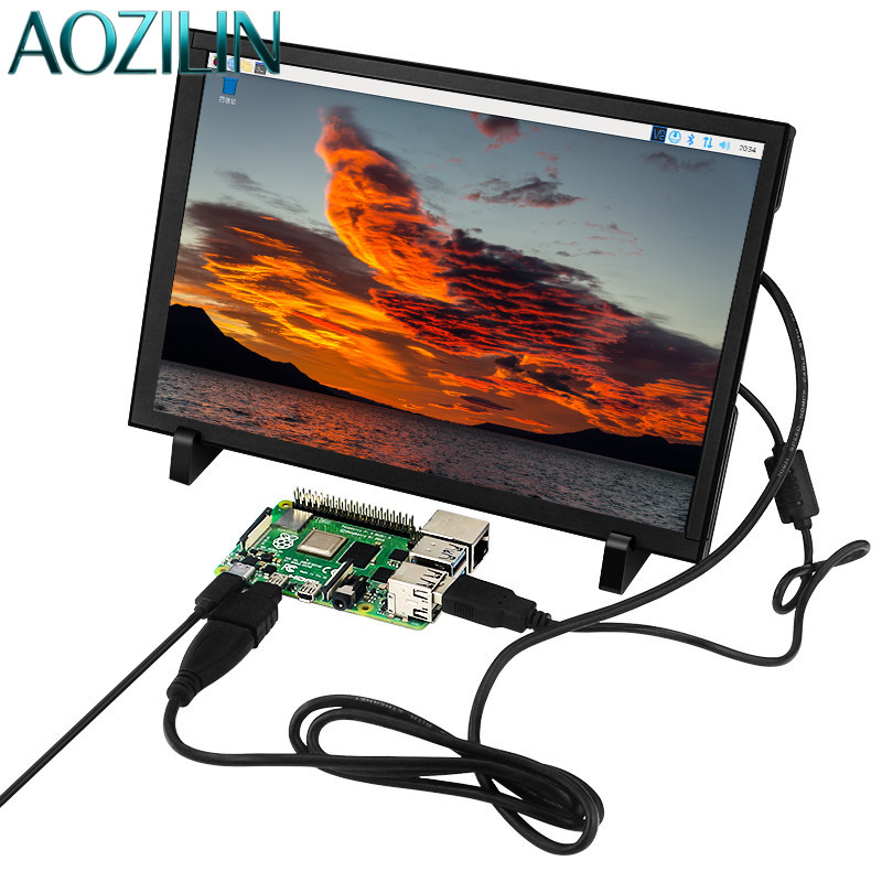 AOZILIN Monitor HD Pequeno com - Raspberry Pi 10.1 Inch Capacitive Touch Screen Ips avaliação e preço