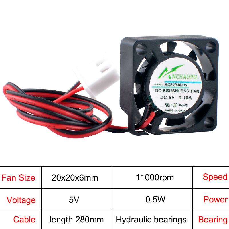 Ventilador ANCHAOPU ACP2006 2c - Raspberry Pi Water Cooling Kit avaliação e preço